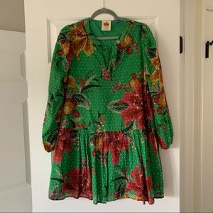 Farm Rio for Anthropologie long sleeve dress
